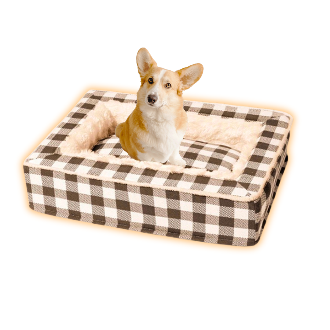 Calming Dog Bed Dog Cushion Comfortable Relaxing with Removable Washable Cover