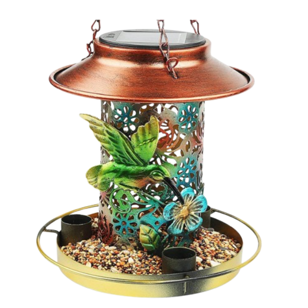Zonne-lantaarn Vogelvoeder Waterdicht Tuindecor Met Led Licht