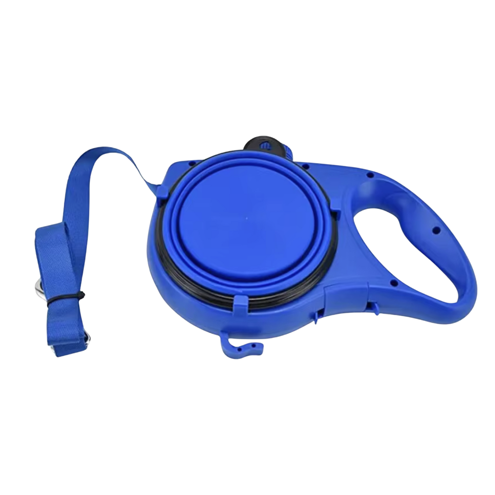 3-in-1 Dog Water Bottle Leash Built-in Water Bottle, Bowl & Poop Bag Holder