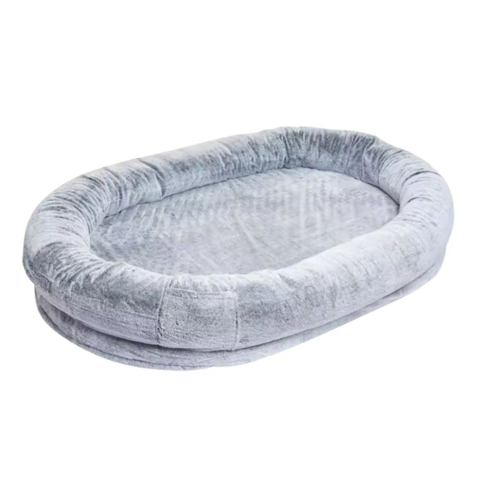 Dog bed for human – Oversized Plush Floor Lounger with Memory Foam Support