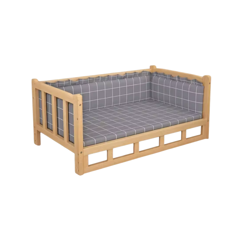 Honden Verhoogd Houten Bed | Wasbaar Schuim