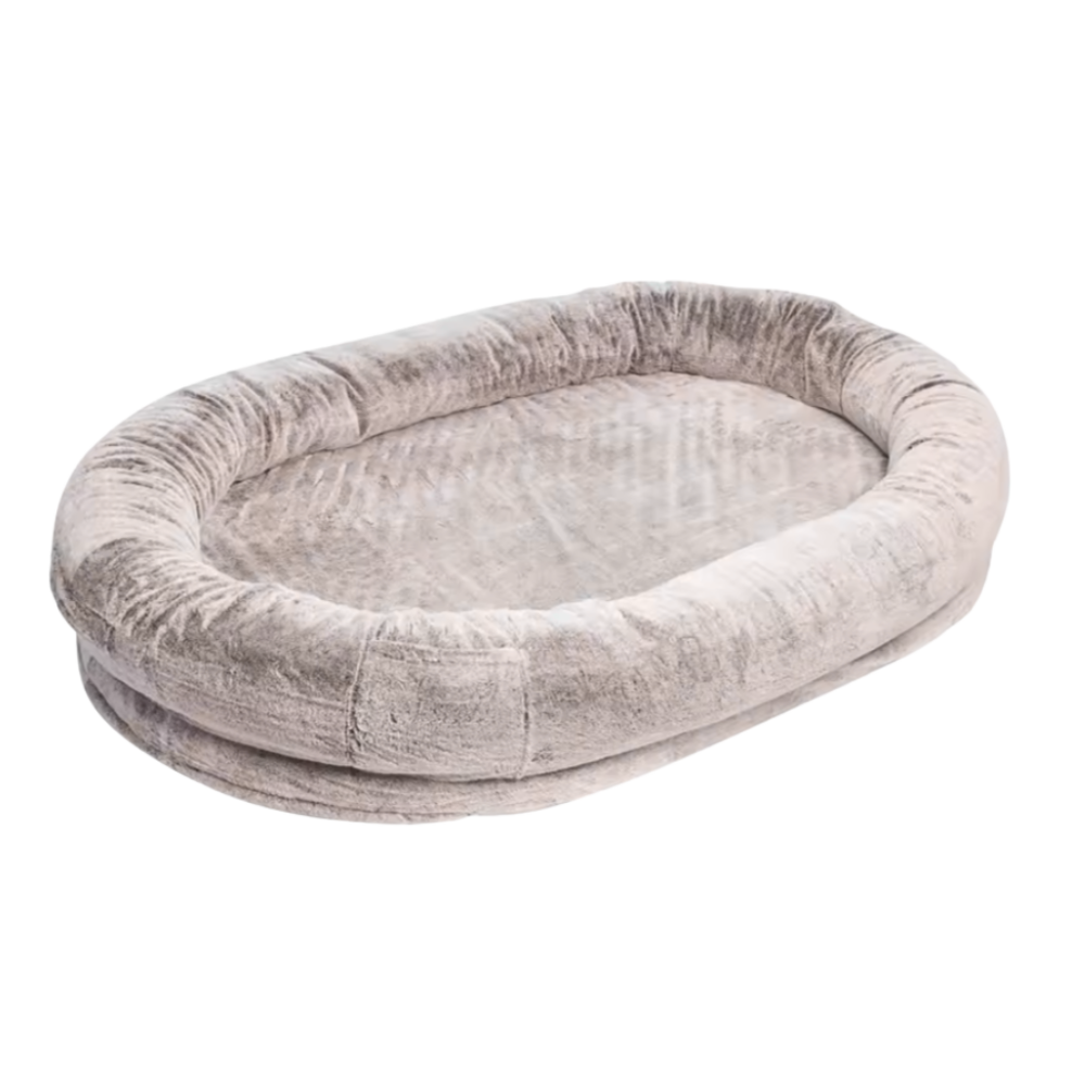 Dog bed for human – Oversized Plush Floor Lounger with Memory Foam Support