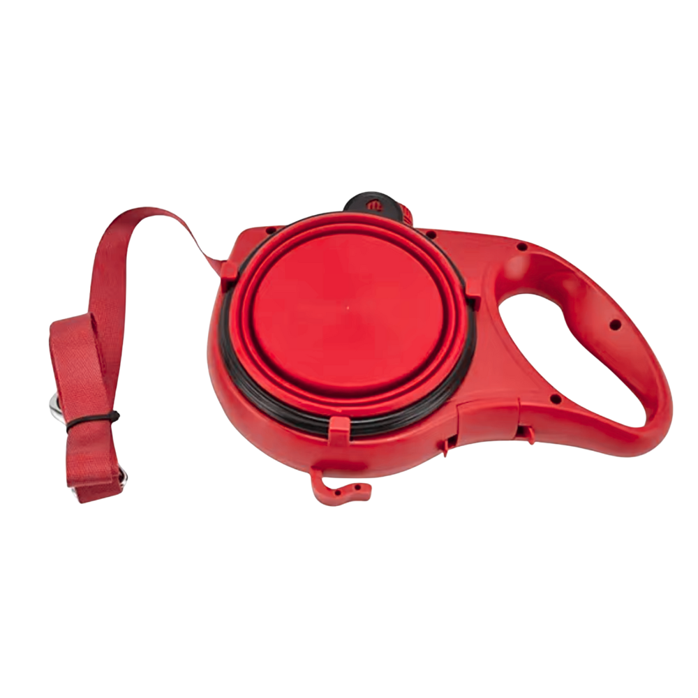 3-in-1 Dog Water Bottle Leash Built-in Water Bottle, Bowl & Poop Bag Holder