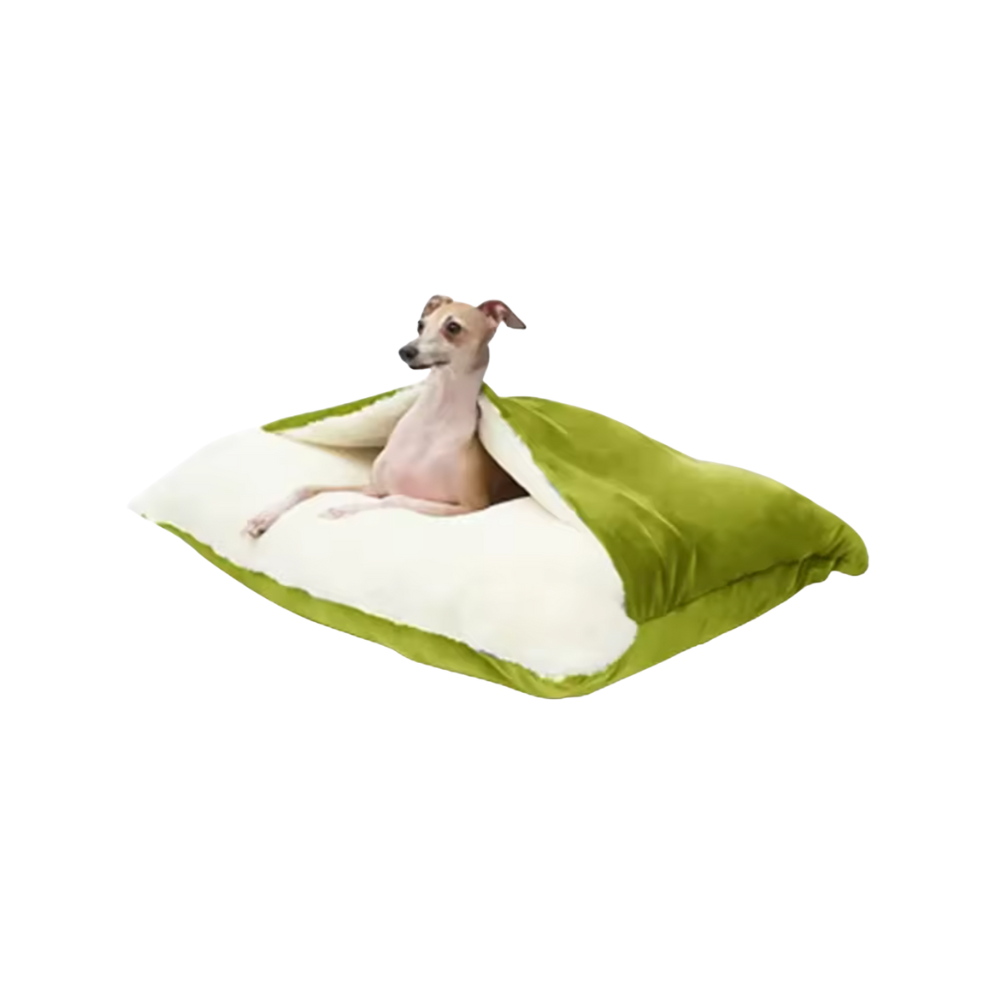 Hondenbed met Aangehechte Deken | Wasbaar Kussen