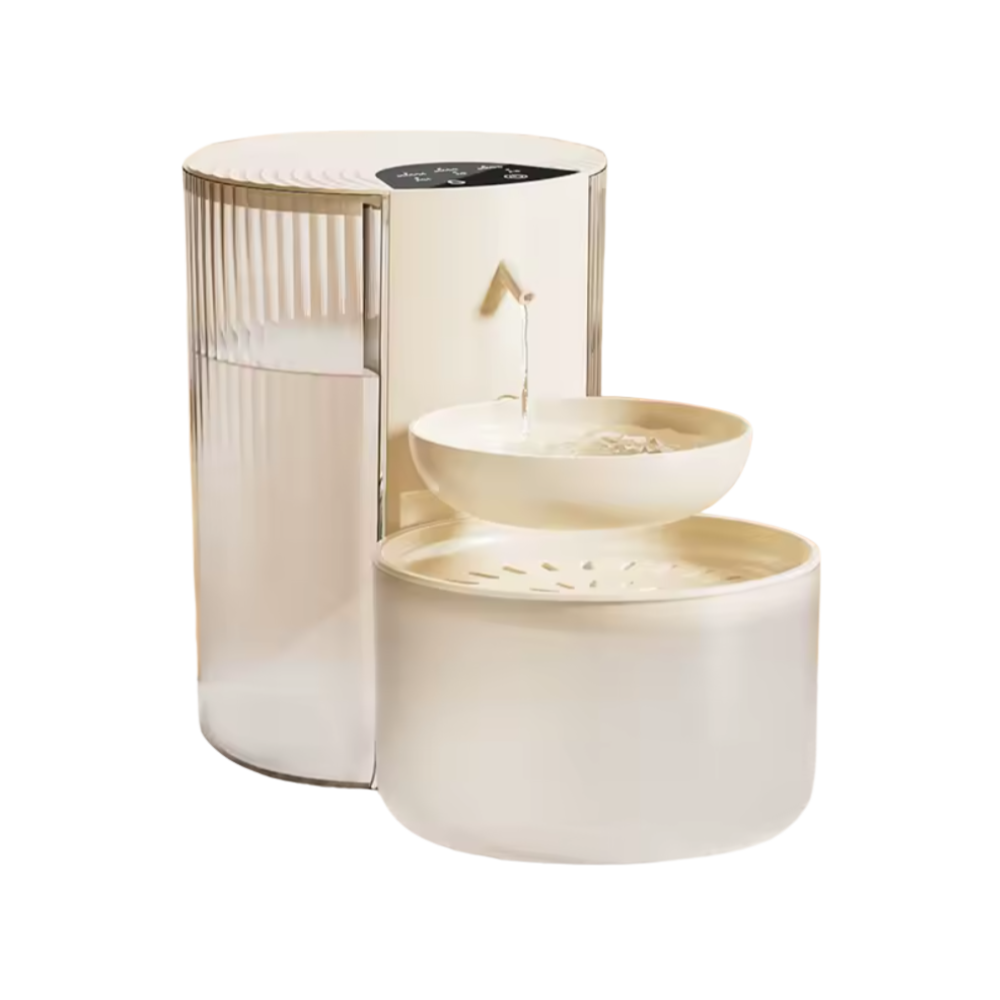 Silent Cat Fountain with 3L Capacity Ultra-Clean Drinking Water with Gentle Flow and Advanced Filtration – HydraFlow
