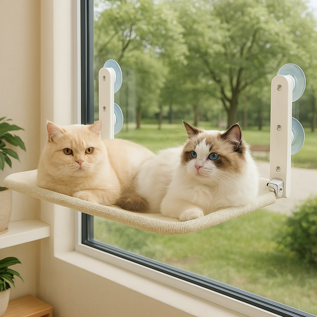 Cat Hammock Window Foldable Cat Bed with Strong Suction Cups