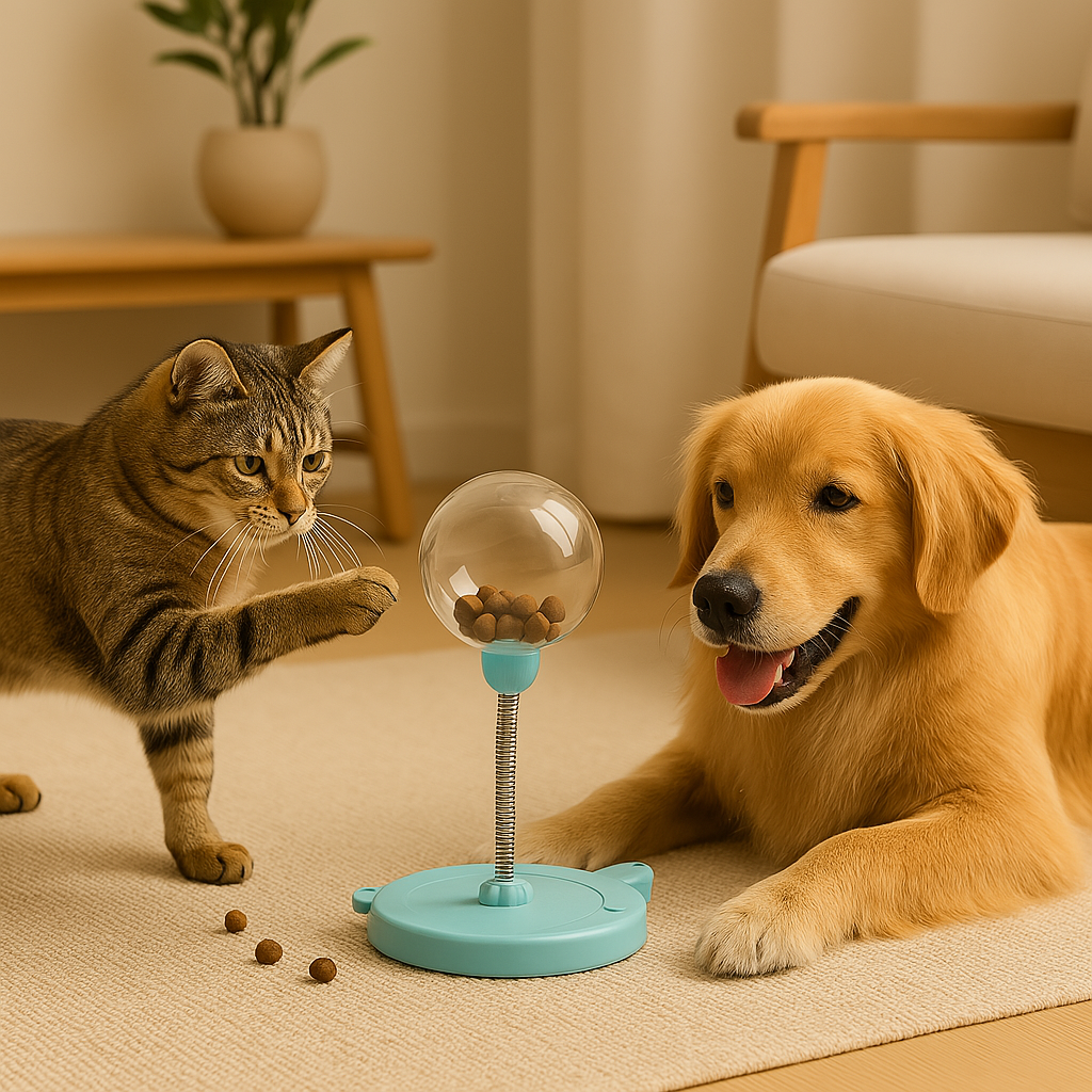 Interactive Cat Toy Play & Reward with Treats, Reduces Boredom
