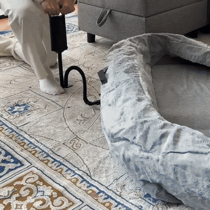 Dog bed for human – Oversized Plush Floor Lounger with Memory Foam Support
