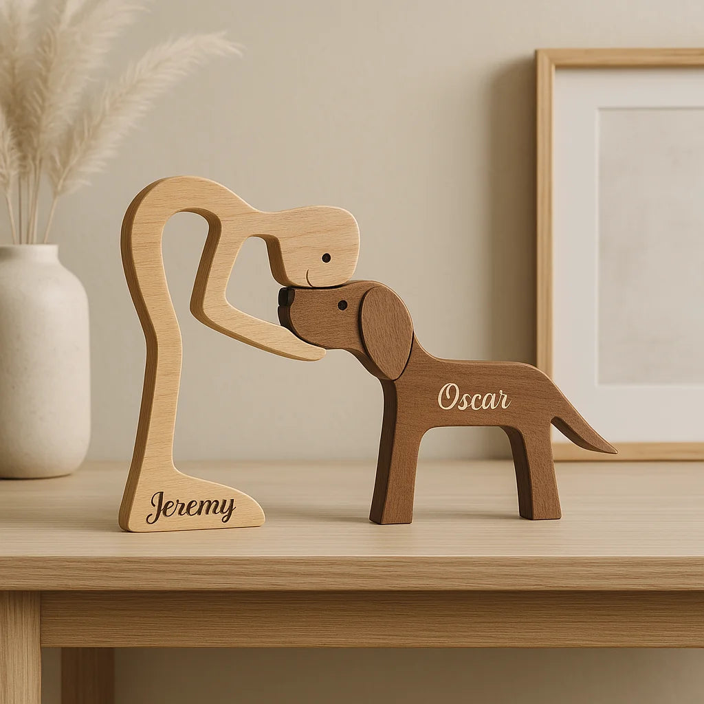 Handmade Wooden Figurine Personalized Pet Gift