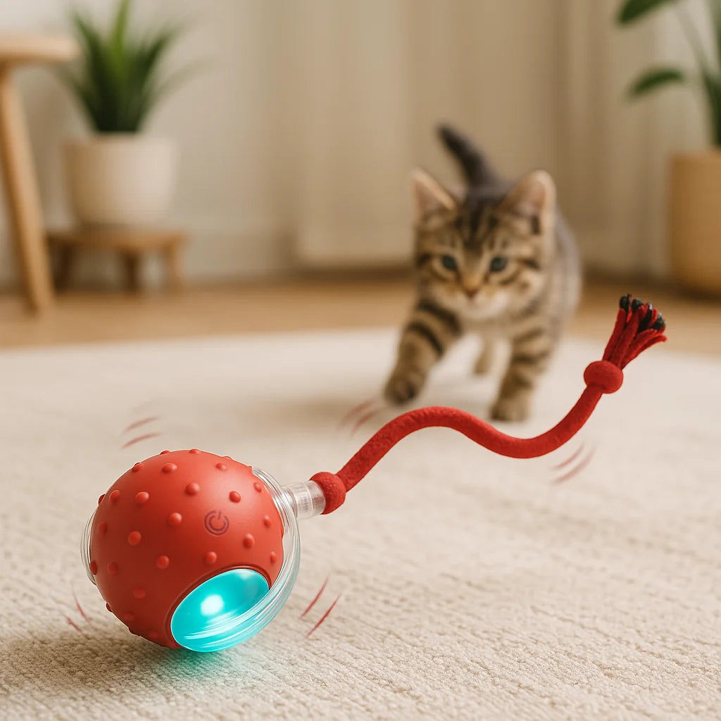 Interactive Play Ball For Cats Smart Ball That Keeps Cats Happy & Engaged