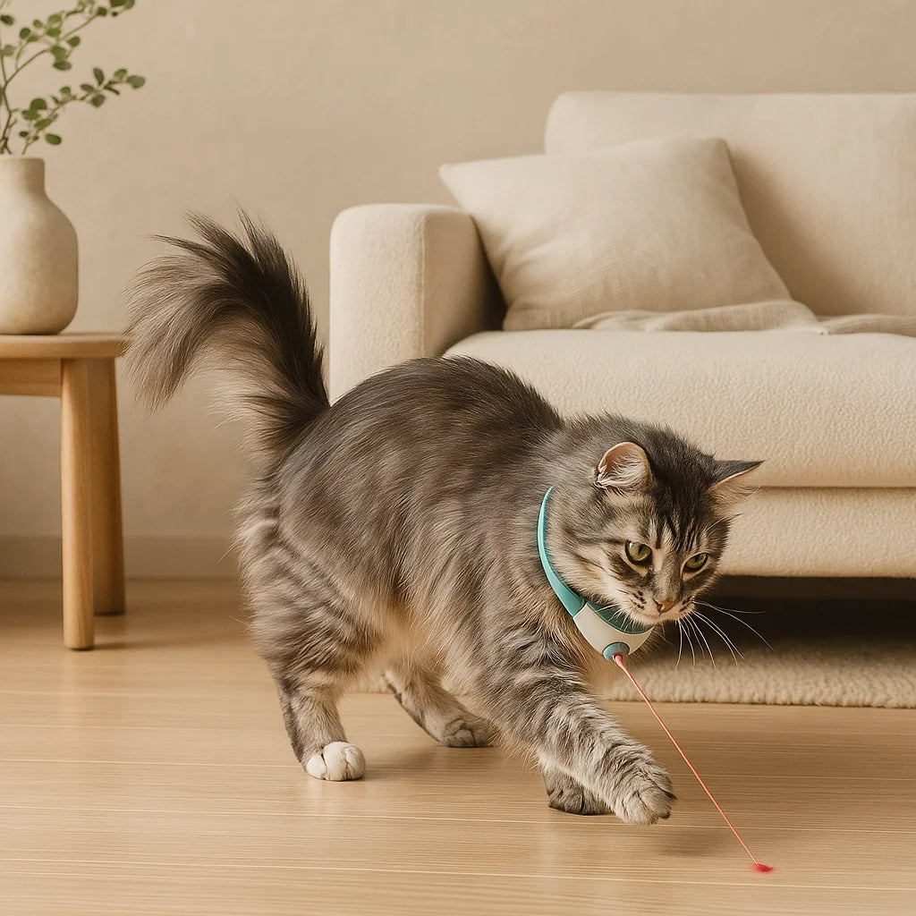 Laser Collar Interactive Toy to Keep Cats Active & Happy