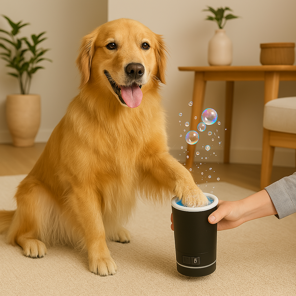 Paw Cleaner Automatic Cleaning with Soft Silicone Brush