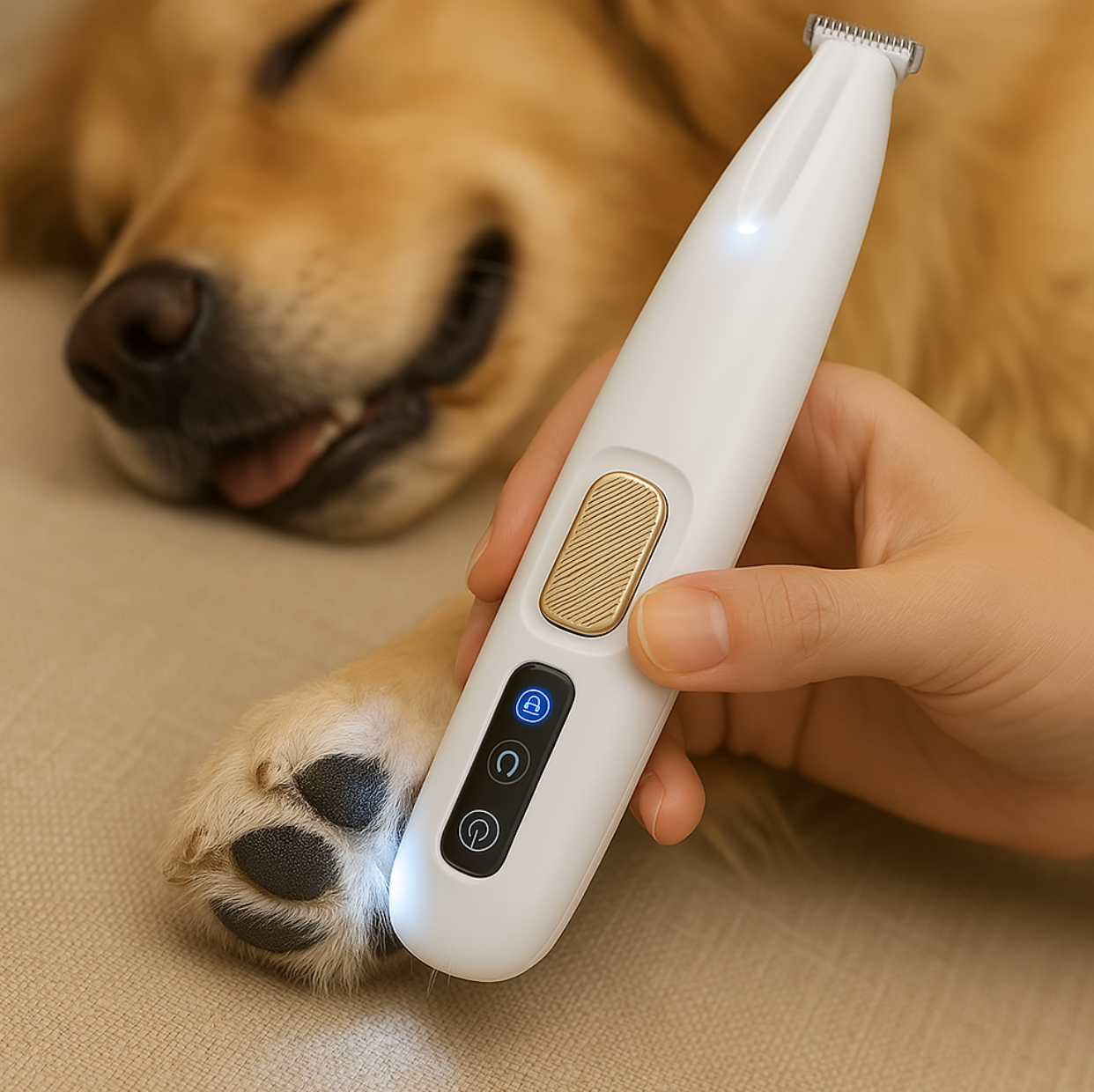 Paw Trimmer Safe & Quiet Dog Clipper For Perfectly Groomed Paws