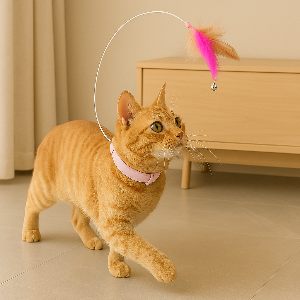 Interactive Collar For Cats Stimulates Hunting Instincts & Reduces Stress