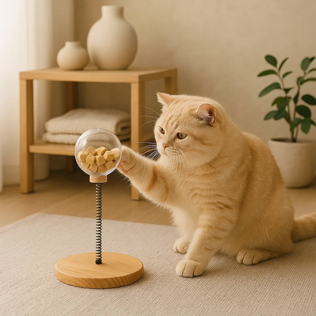 Cat Food Toy Durable Interactive Cat Toy With Snack Dispenser