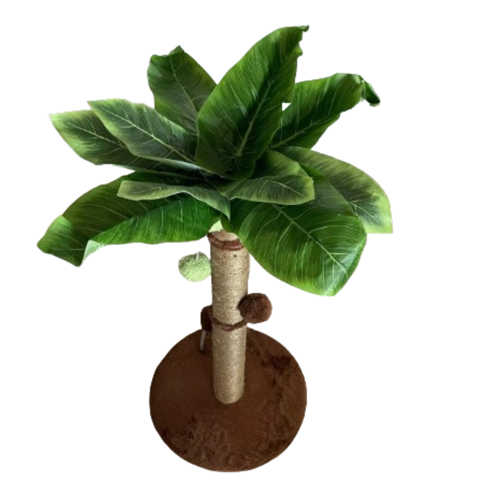 Cat Tree Scratching Post Made of Coconut Rope Durable Compact Cat Tree - PawHaven