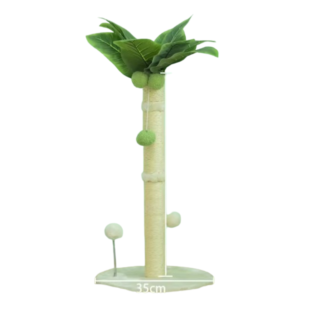Cat Tree Scratching Post Made of Coconut Rope Durable Compact Cat Tree - PawHaven