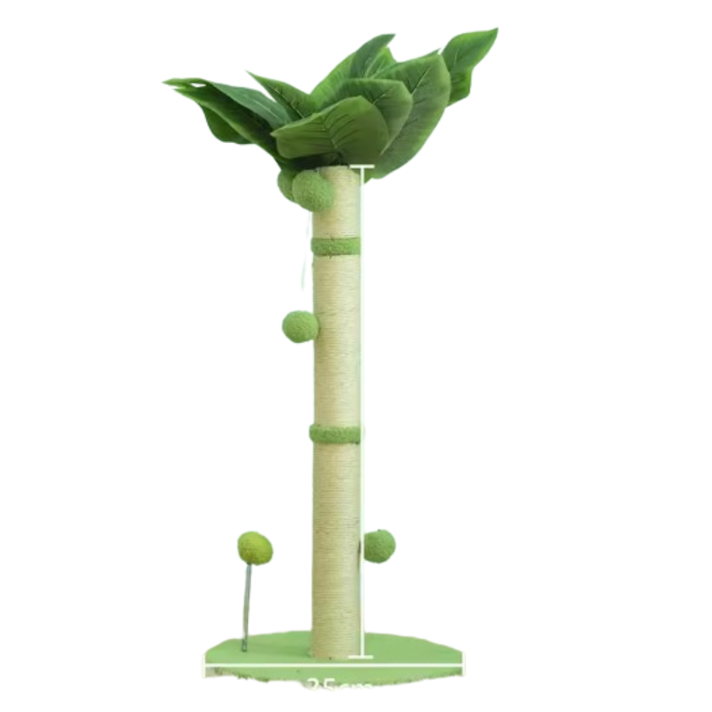 Cat Tree Scratching Post Made of Coconut Rope Durable Compact Cat Tree - PawHaven