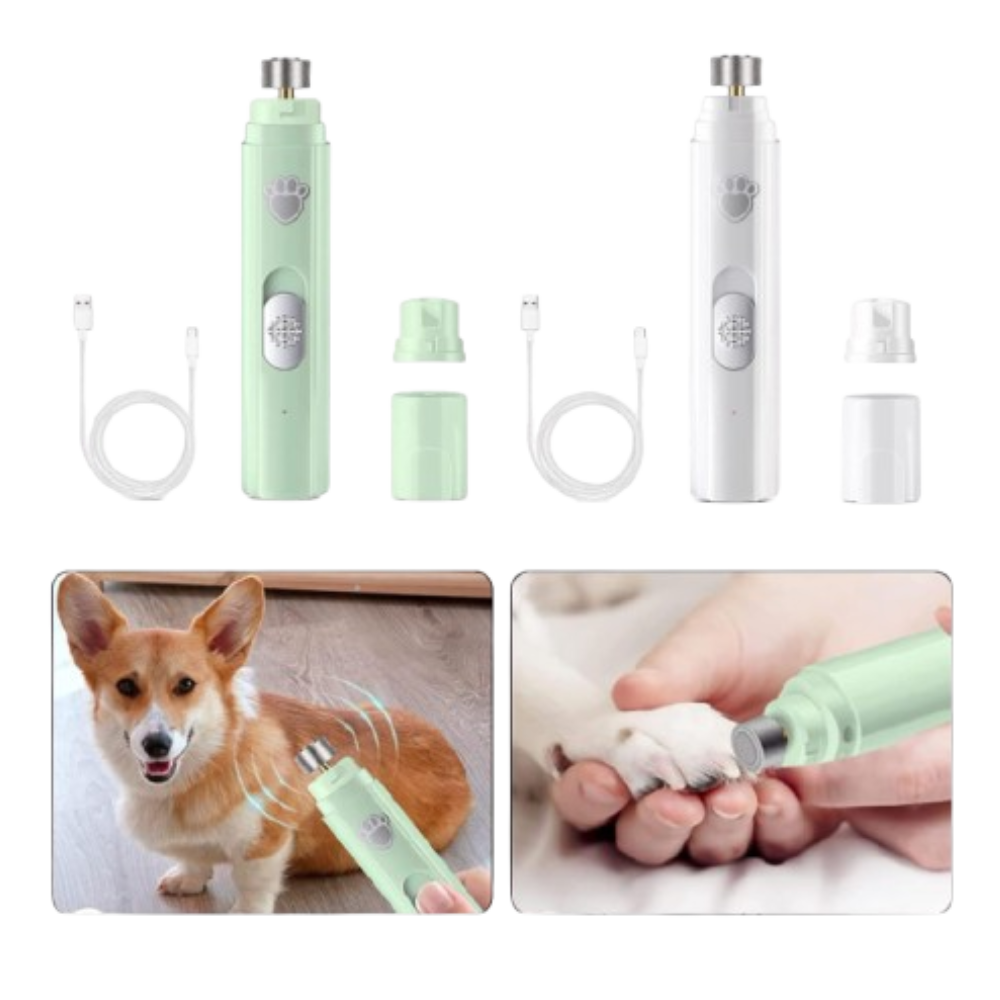 Dog Nail Grinder, Silent Rechargeable With Led Light For Pets - PawEase