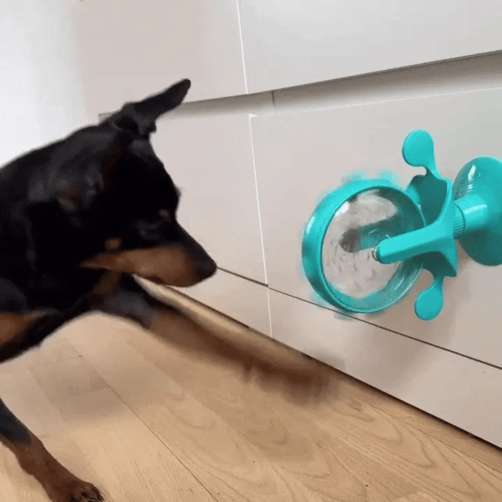 Food Spinning Windmill Interactive Slow Feeder Toy for Dogs & Cats