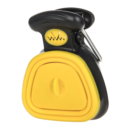 Portable Poop Scooper Compact & Foldable with Built-In Bag Dispenser