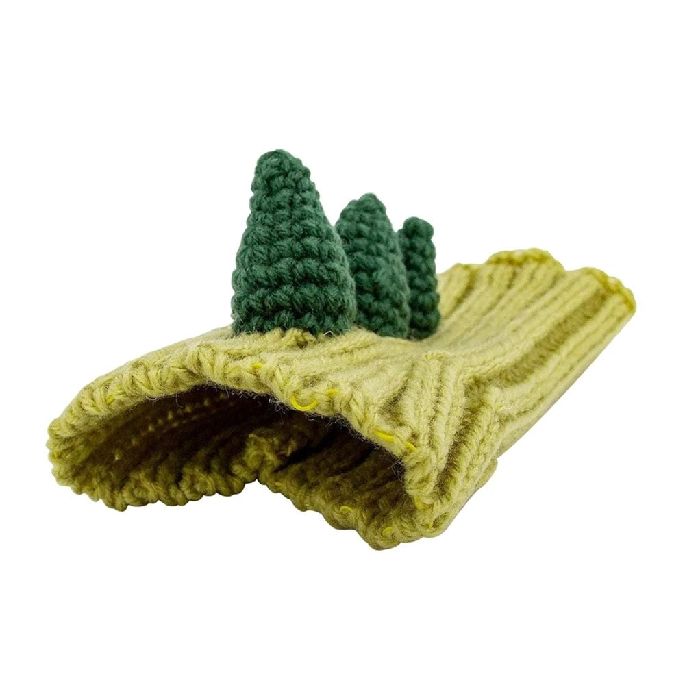 Gebreide Hondenmuts Met Schattig Design, Warm & Comfortabel