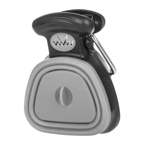 Portable Poop Scooper Compact & Foldable with Built-In Bag Dispenser