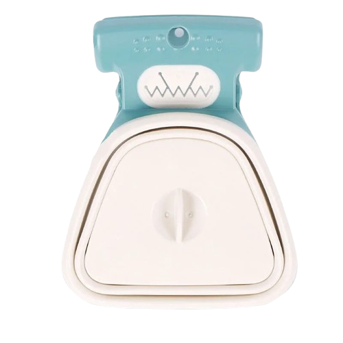 Portable Poop Scooper Compact & Foldable with Built-In Bag Dispenser