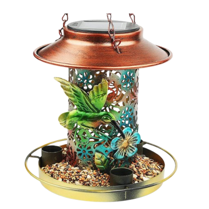 Zonne-lantaarn Vogelvoeder Waterdicht Tuindecor Met Led Licht