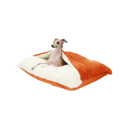 Hondenbed met Aangehechte Deken | Wasbaar Kussen