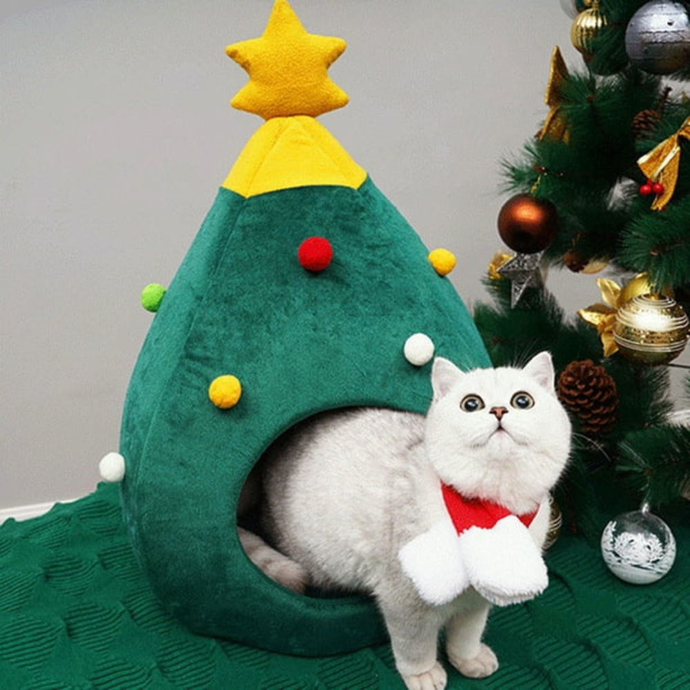 Cat Christmas Tree Bed | Cave