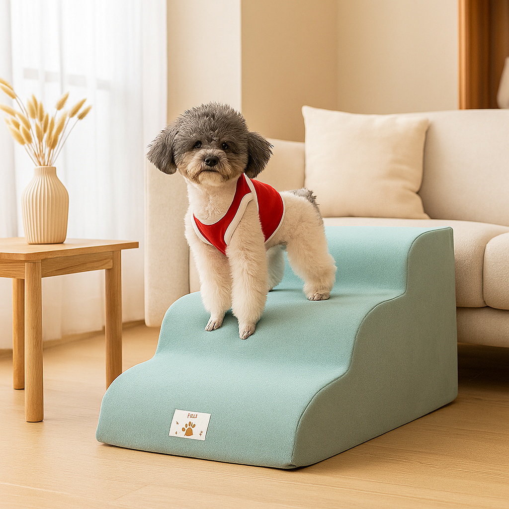 Dog Stairs Foam Steps for Pain-Free Furniture Access - PawLift