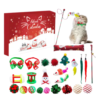 Catvent Calendar | 24 Pieces Christmas Toys for Cats