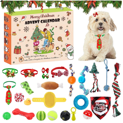 24-Day Dog Advent Calendar | Interactive Christmas Toy