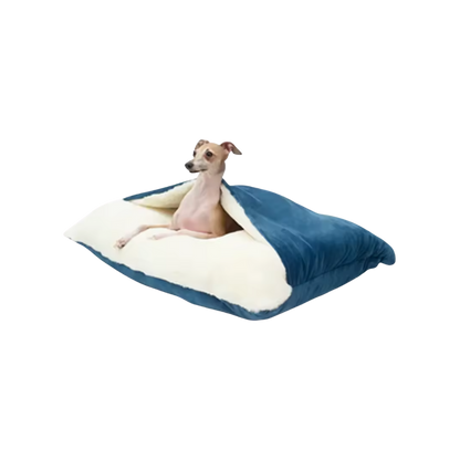 Hondenbed met Aangehechte Deken | Wasbaar Kussen