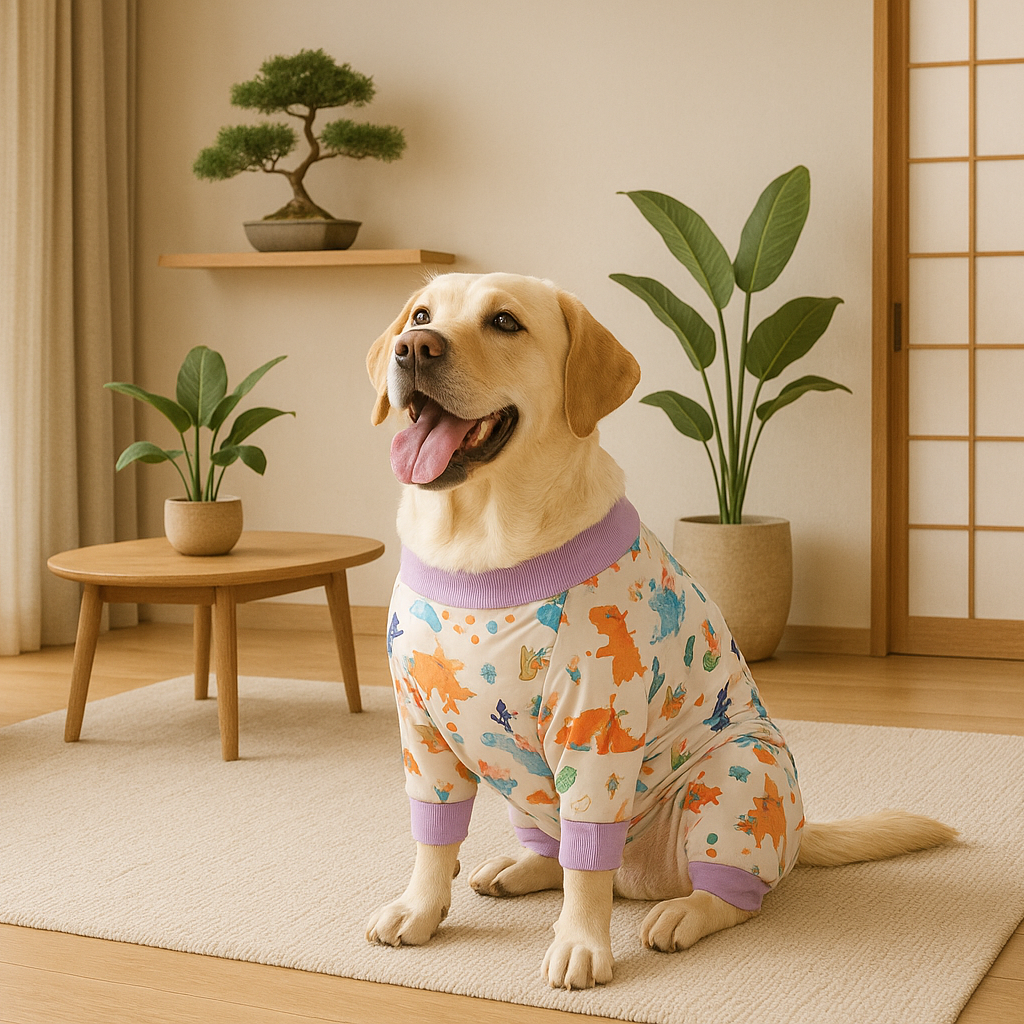 Dog Recovery Suit – Breathable Cotton, Quick Fastening & Post-Surgery Comfort