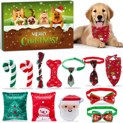 12-Day Dog Advent Calendar | Festive Toy Treats for Dogs