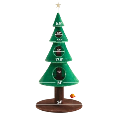 Cat Wooden Tall Tree | Scratch-Friendly Tower