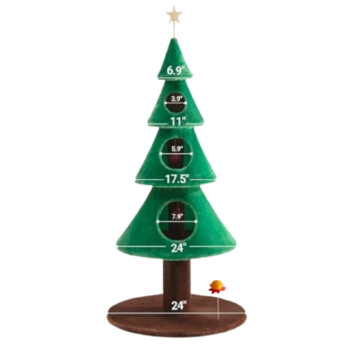 Cat Wooden Tall Tree | Scratch-Friendly Tower