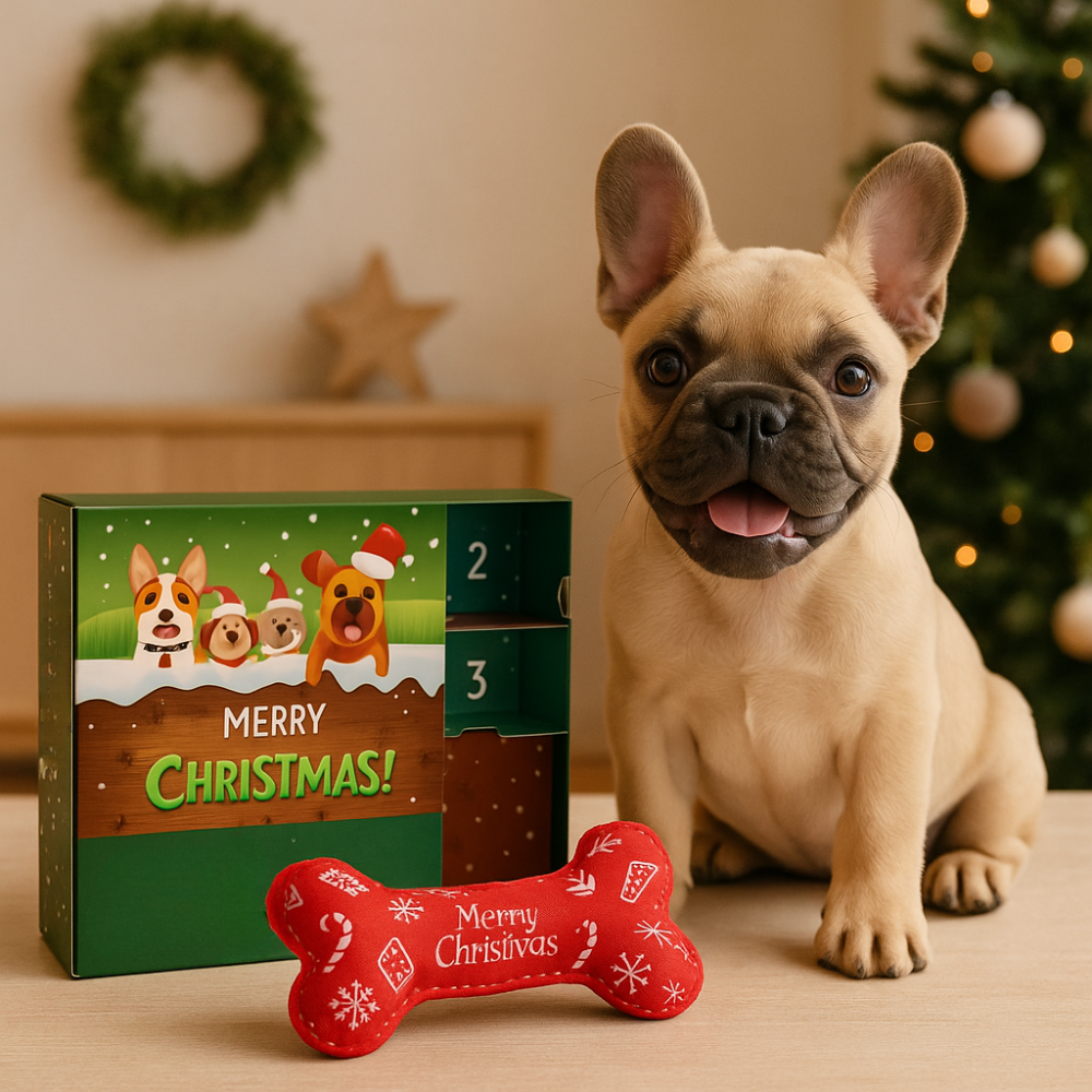 12-Day Dog Advent Calendar | Festive Toy Treats for Dogs