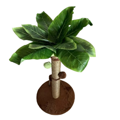 Cat Tree Scratching Post Made of Coconut Rope Durable Compact Cat Tree - PawHaven