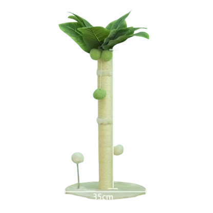 Cat Tree Scratching Post Made of Coconut Rope Durable Compact Cat Tree - PawHaven