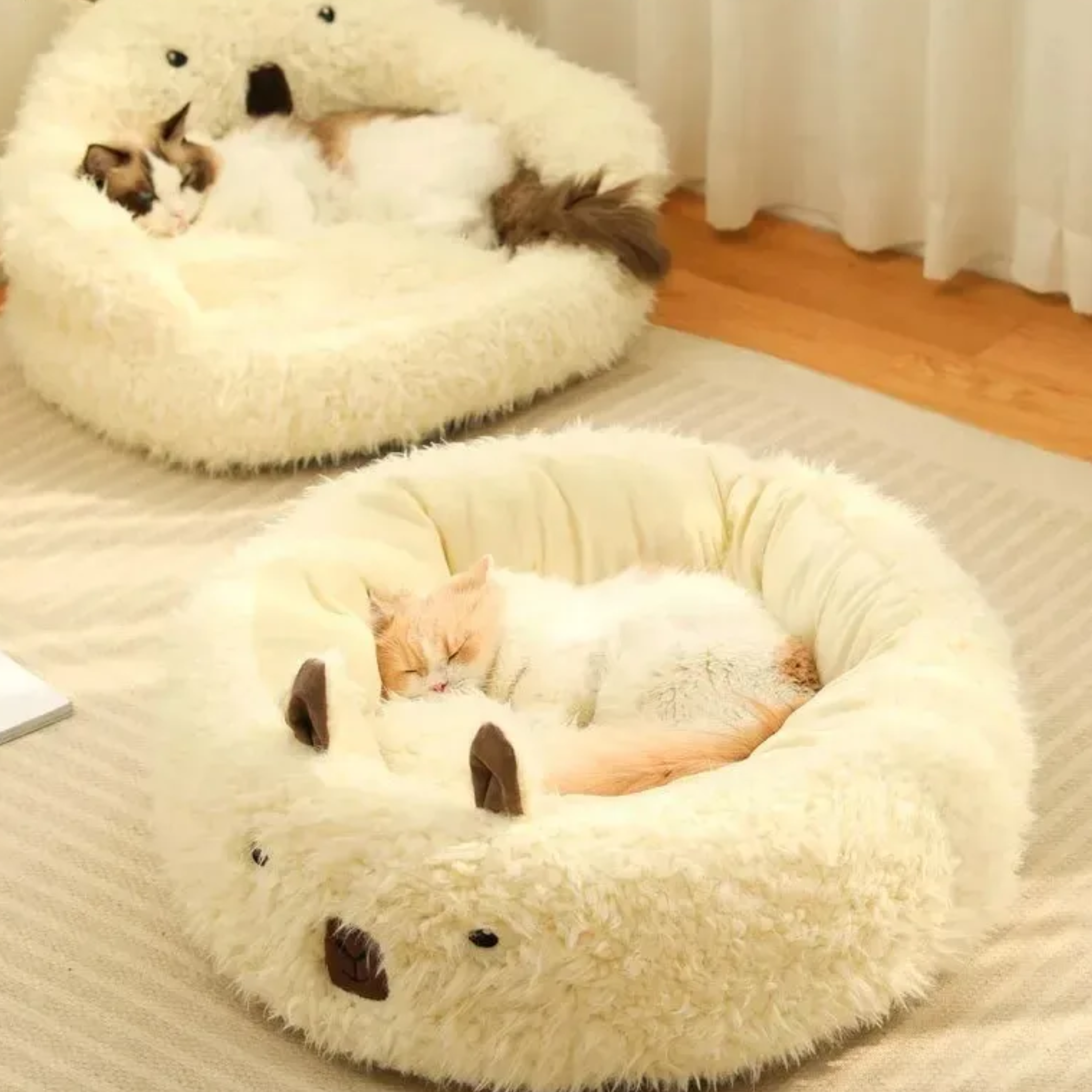 Cat Winter Bed House | Enclosed Design