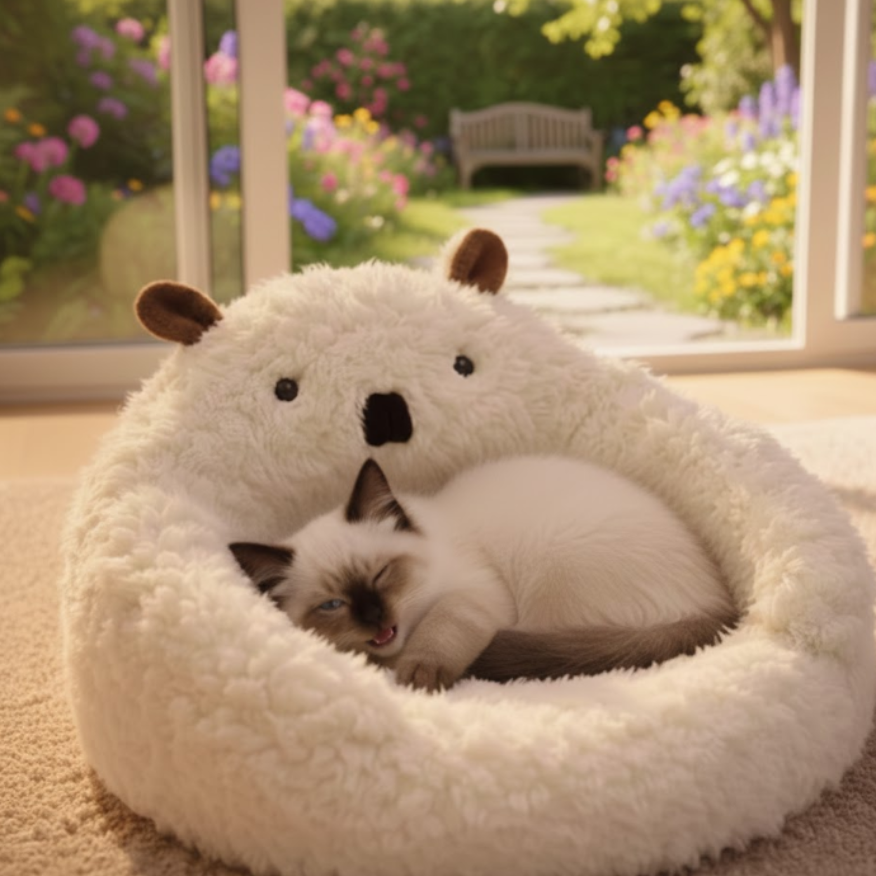 Cat Winter Bed House | Enclosed Design