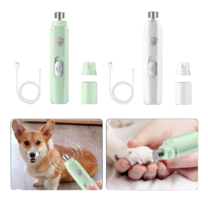 Dog Nail Grinder, Silent Rechargeable With Led Light For Pets - PawEase