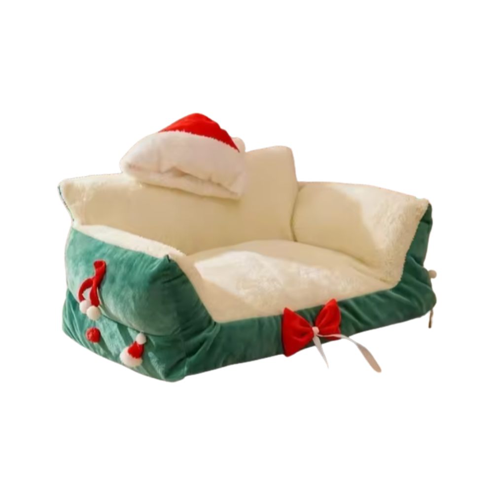 Kerst Pluchen Kattenbed | Wasbare Sofa