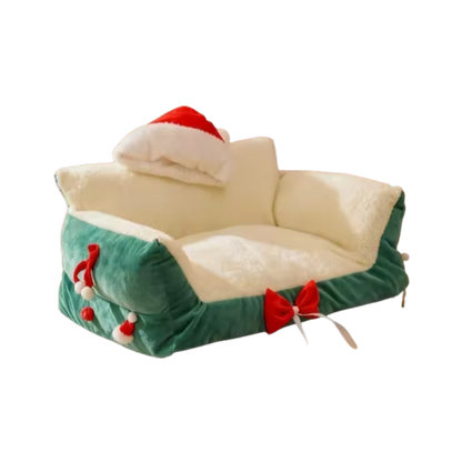 Kerst Pluchen Kattenbed | Wasbare Sofa