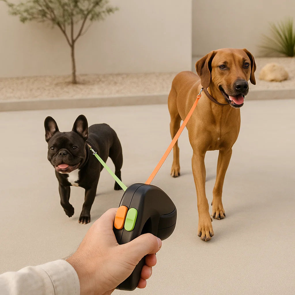 DuoDog ™ - Dubbele Hondenriem