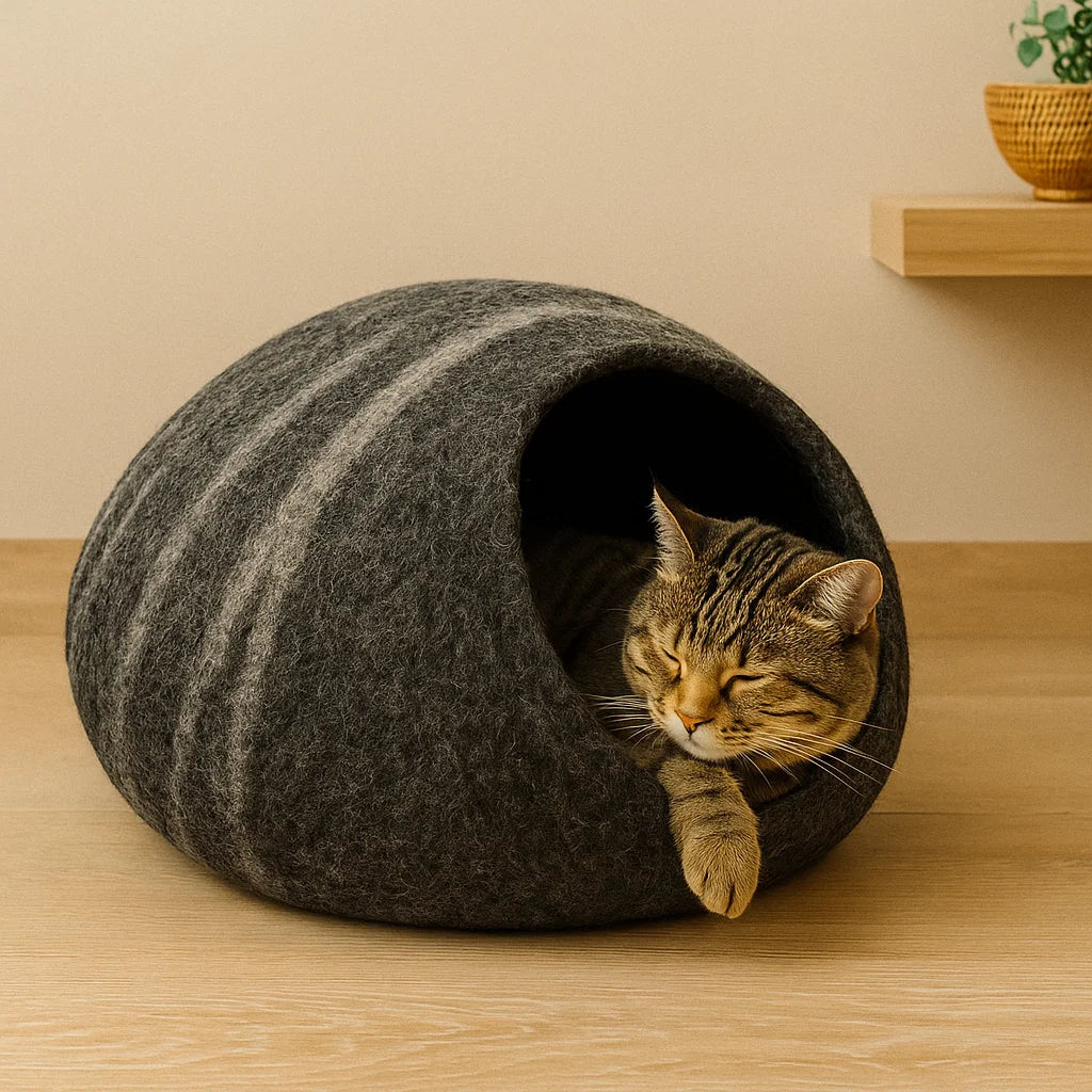 Merino Wool Cat Cave | Cat Bed