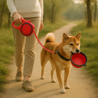 PawMate ™ - 3-in-1 drinkfles hondenriem